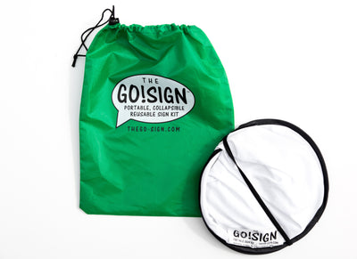 Reusable Collapsible Protest Sign Kit – 150+ Letters, Create Any Message | The Go!Sign